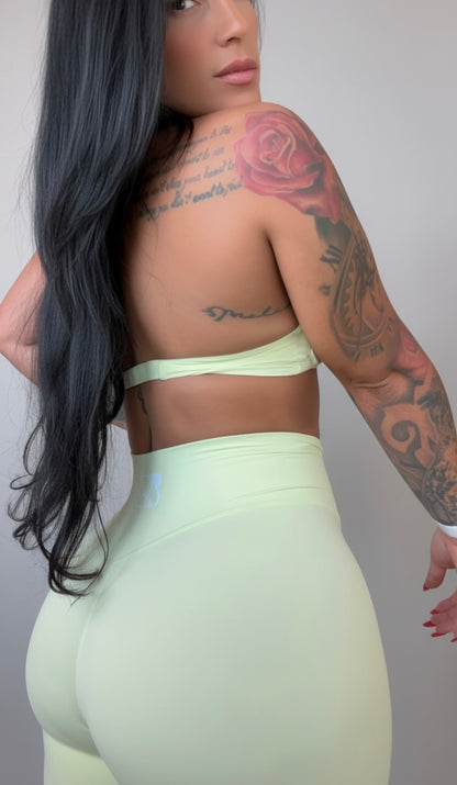 Set dos piezas amarillo verdoso